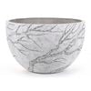 70 x 45cm Large White Fern Poly Fibre Pot