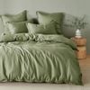 Natural Home Bamboo Tailored Quilt Cover Set Eucalyptus King Single Bed