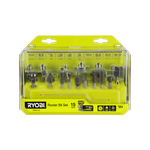Ryobi 15-Piece Mixed Router Bit Set RRBM15S