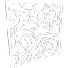 ProtectorAl 300 - 1200 x 300 - 1200mm Gloss White / Satin White Roses Unframed Composite Deco Panel