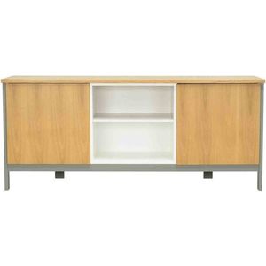 JARVY 186cm Sideboard Buffet Modern Furniture - Natural & Grey