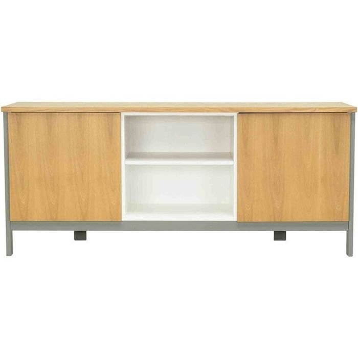 JARVY 186cm Sideboard Buffet Modern Furniture - Natural & Grey