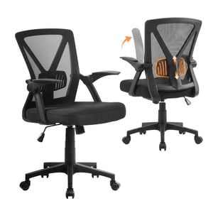 Artiss Ergonomic Office Chair Mesh Adjustable Lumbar Support Arms Desk Chair Black
