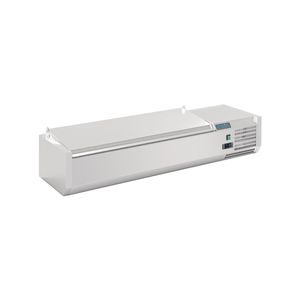 Polar G-Series Countertop Prep Fridge with Lid 5x 1/4GN with Hard Stainless Lid