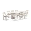 Aria Outdoor 2.4m Ceramic and Aluminium Table Light Dune With 8 Santorini Dining Chairs & Sandstone Cushions