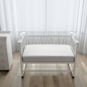 Natural Home Cotton Quilted Mattress Protector - Cot