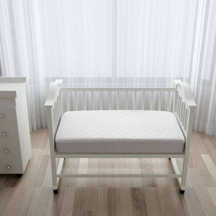 Natural Home Cotton Quilted Mattress Protector - Cot