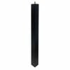 Adoored 53 x 53 x 710mm Black Square Pine Furniture Leg