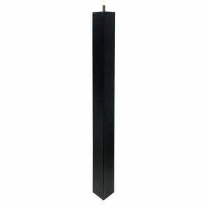 Adoored 53 x 53 x 710mm Black Square Pine Furniture Leg