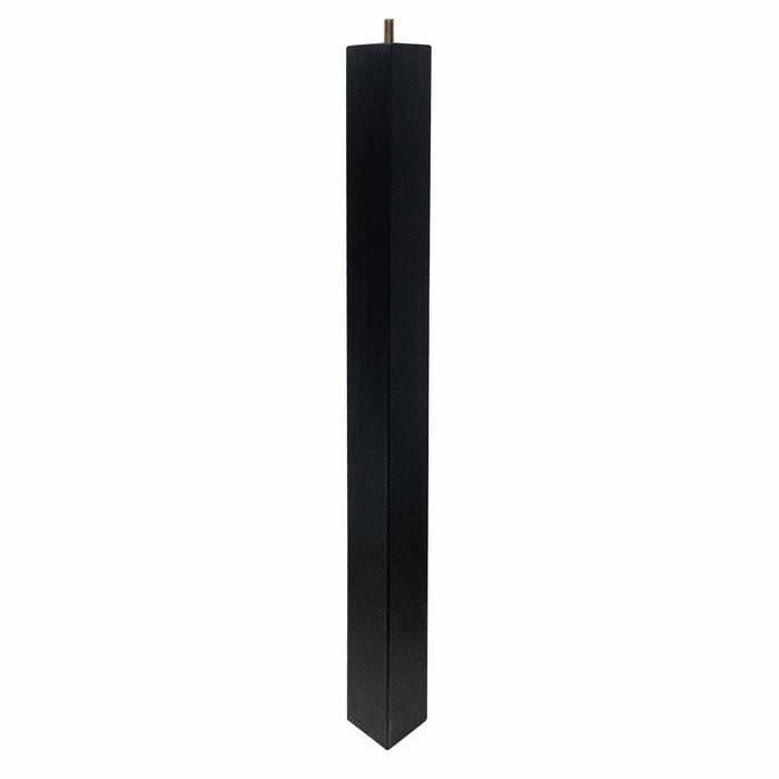 Adoored 53 x 53 x 710mm Black Square Pine Furniture Leg
