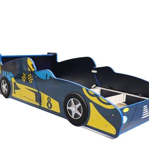 Supreme F1 Race Car Bed Frame Blue - Single