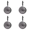 4PK Appetito Simmer Ring 21cm Dia. w/Black Handle Home Kitchen Tools