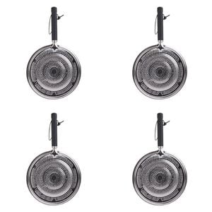 4PK Appetito Simmer Ring 21cm Dia. w/Black Handle Home Kitchen Tools