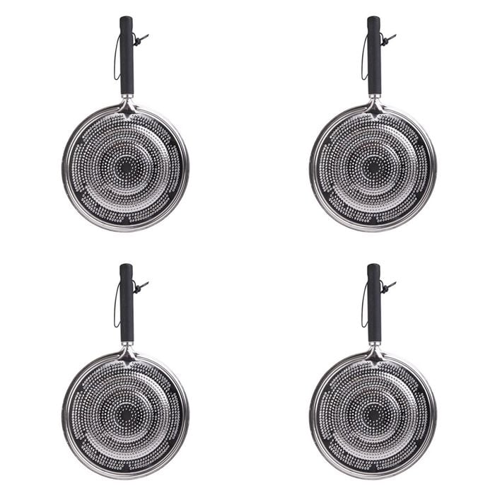 4PK Appetito Simmer Ring 21cm Dia. w/Black Handle Home Kitchen Tools