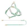 Lolopaws Waterproof PVC Dog Harness & Leash Set Green M