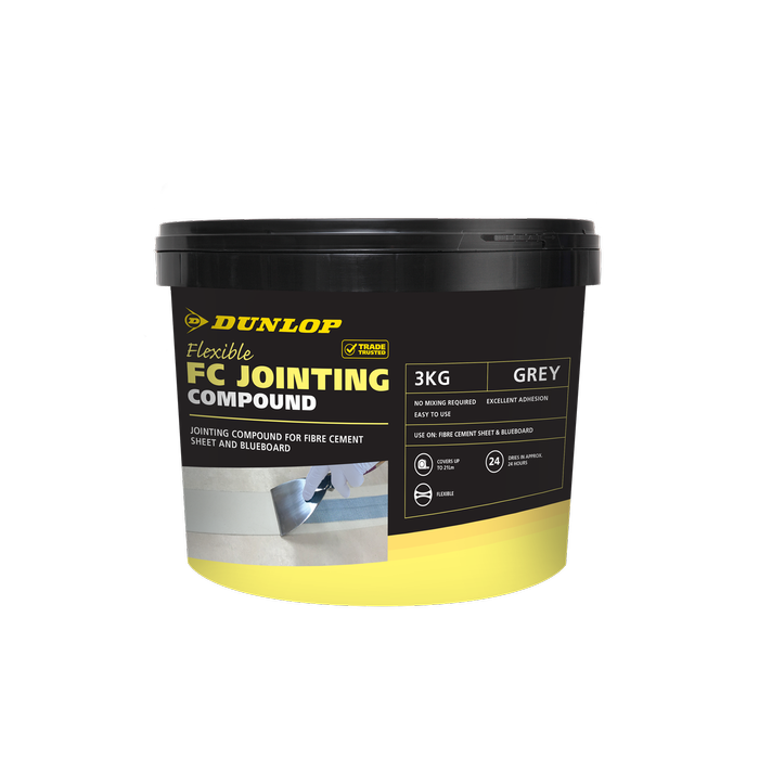Dunlop 3kg Fibre Cement Jointing Compound - 3kg