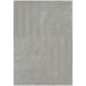 The Rug Connection Issey Trail Light Grey 290x200cm - Large Hand Tufted Indoor Floor Rug