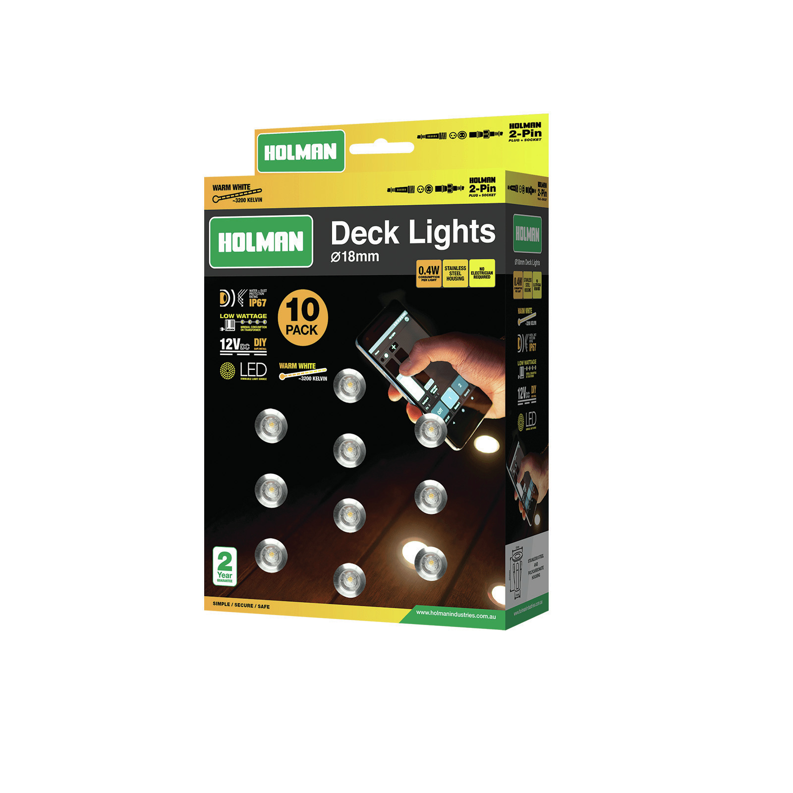 Led deck lights bunnings sales