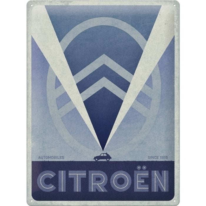 Nostalgic Art Citroën Since 1919 30x40cm Large Metal Tin Sign Home Wall Decor