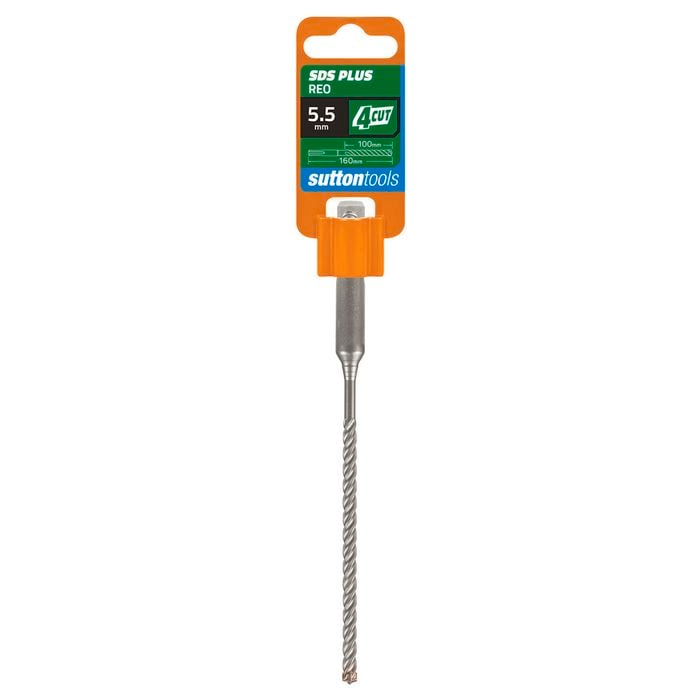 Sutton Tools 5.5 X 160mm 4 Cut SDS Plus Masonry Drill Bit