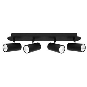 Cougar Lighting Urban 4lt 20w LED Rail Spot Light Black