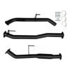 Ignite Exhausts Dpf Back For Nissan D23 Navara Np300 3" With Hotdog Black Aluminised Steel