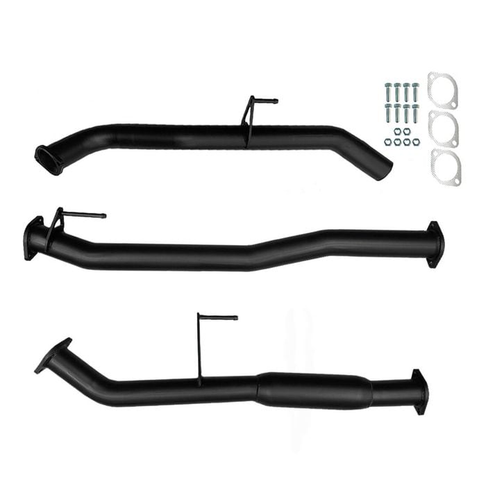 Ignite Exhausts Dpf Back For Nissan D23 Navara Np300 3" With Hotdog Black Aluminised Steel