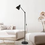 Verve Design Black Karter Adjustable Head Floor Lamp