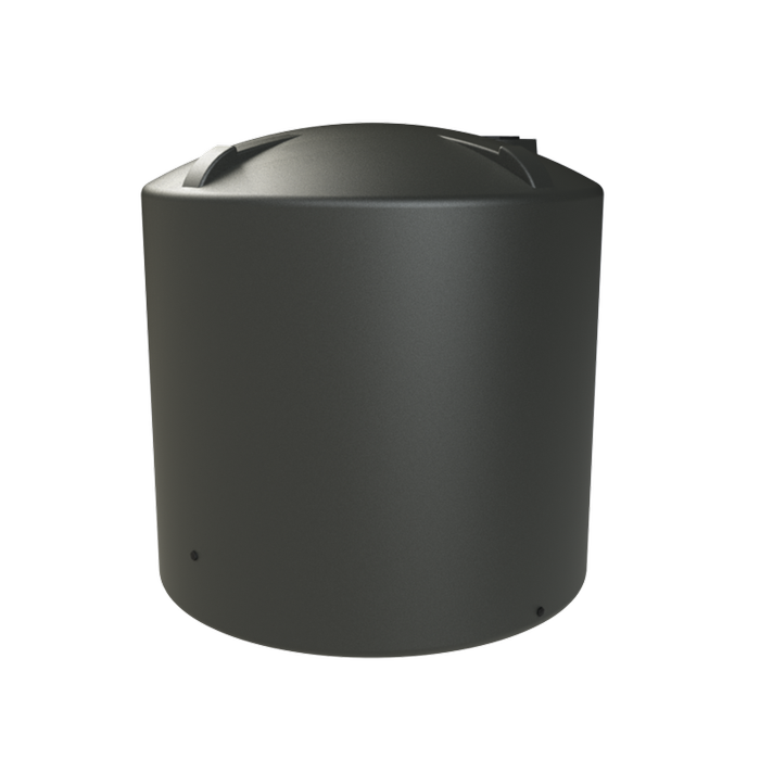 Melro Tanks 8000L Slate Grey Round Poly Water Tank