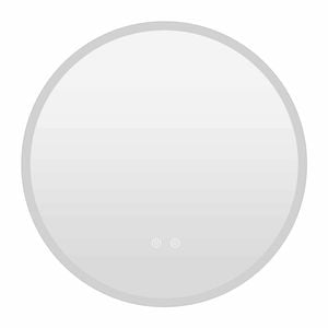 Costway 60CM Round LED Bathroom Light Mirror Backlit Vanity Makeup