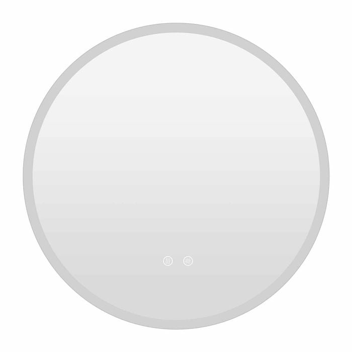 Costway 60CM Round LED Bathroom Light Mirror Backlit Vanity Makeup