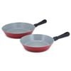 Neoflam Twin Pack - 24cm & 28cm Fry Pans  -  Red