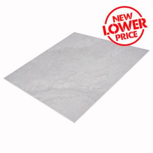 Duratile 60 x 60cm 1.08m² Light Grey Travertine Porcelain Floor - Carton of 3