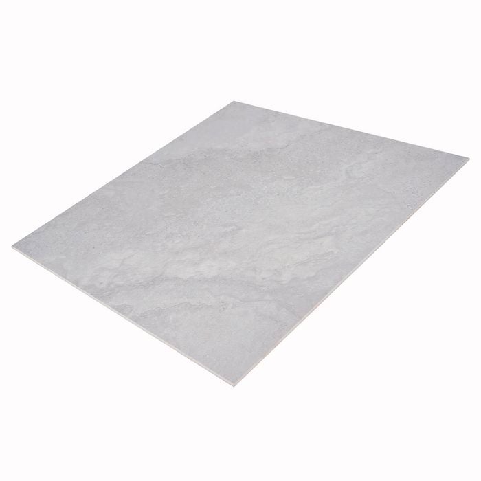 Duratile 60 x 60cm 1.08m² Light Grey Travertine Porcelain Floor - 3 Carton