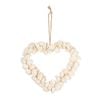 Maine & Crawford Lulu Shell 18cm Heart Decoration Hanging Small - White