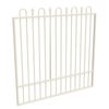 ProtectorAl 1201 - 1500 x 1500mm Surfmist Aluminium Garden Gate Loop And Spear With Mid Rail