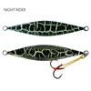 Black Magic Flipper Jig 100g Slow Pitch Fishing Jig Night Rider