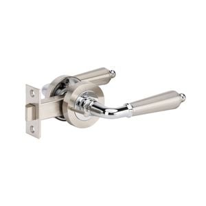 Zanda 75mm Brushed Nickel/Chrome Plate Oxford Privacy Set 