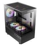 Antec CX200M RGB Elite, mATX, 270 degrees view, USB 3.0 x 2, Audio I/O Bottom. Mesh front and bottom. Clear Glass View, 5x RGB F