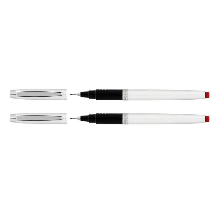 2pc Artline Signature 0.4mm Tip Refillable Fine Writing Pen School/office Red