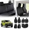Seat Covers Full Set for Suzuki Jimny XL 5-Door 2023-Onwards Black Premium Vintage PU Leather Interior