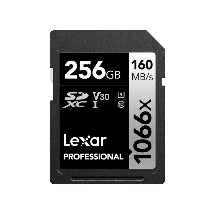 Lexar 256gb Sdxc Uhs-i 1066x Professional Sd Card - 160mb/s For Dslr & Mirrorless Cameras