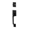 Sylvan Black Entrance Square Handle Set