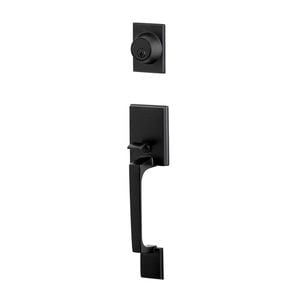 Sylvan Black Entrance Square Handle Set