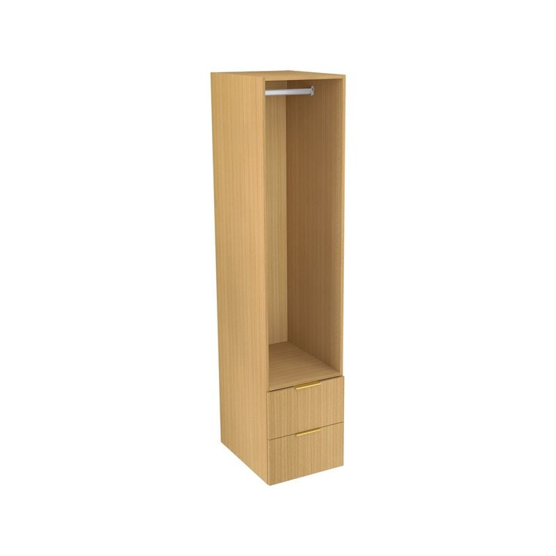 Lugna 2048 x 450 x 580mm Sand Hanging 2 Drawer Storage Cabinet