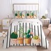 3D Cactus Succulent 367 Bed Pillowcases Quilt King Size