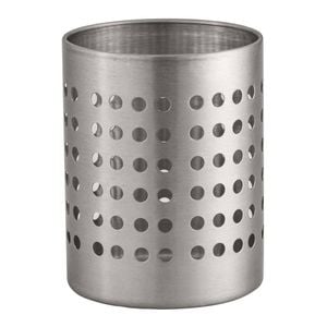 Avanti Stainless Steel 12.5cm Round Utensil Holder Kitchen Spoon/Fork Rack SLVR
