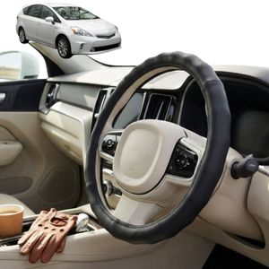 Australian Goose Steering Wheel Cover for Toyota Prius V 2012 - 2021 (ZW40) Circle Black