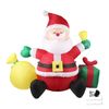 Santaco Christmas Inflatable Santa With Bubble Outdoor Decoration