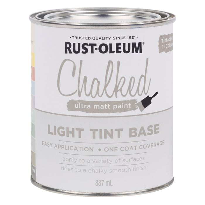 Rust-Oleum 887ml Light Tint Base Chalked Ultra Matt Paint